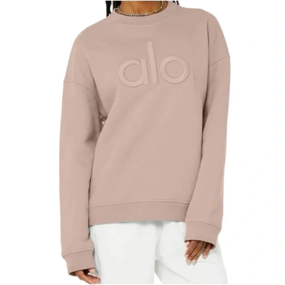 ALO Yoga | Tops | Alo Yoga Renown Heavy Weight Emblem Crew